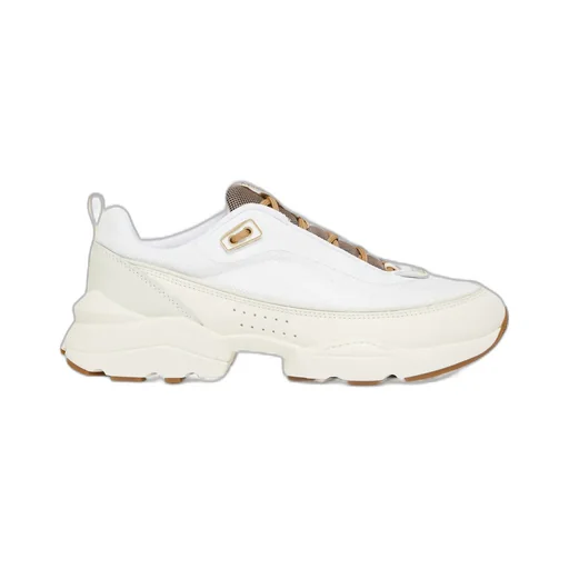 Running Shoes In Technical Fabric And Leather