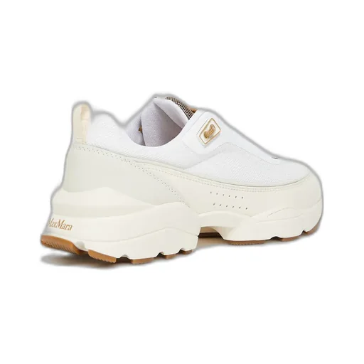 Running Shoes In Technical Fabric And Leather