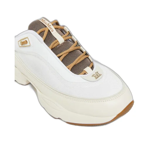 Running Shoes In Technical Fabric And Leather