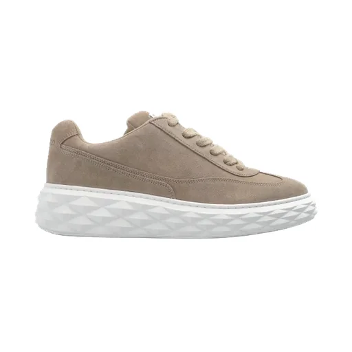 Jimmy Choo Round Toe Lace-Up Sneakers