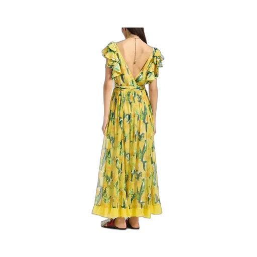 Ruffled Floral-Print Dress