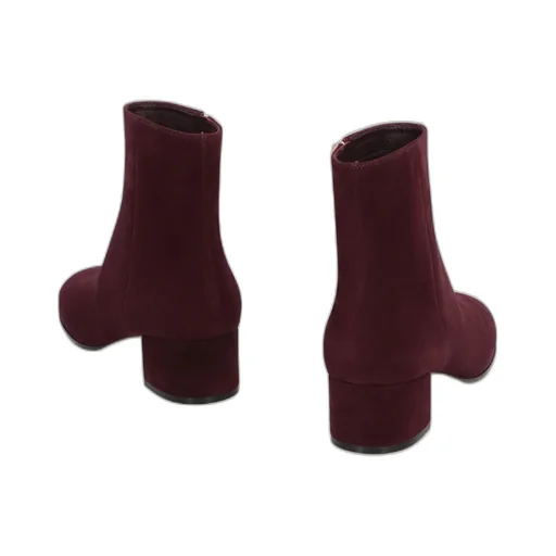 70Mm Joelle Suede Block-Heel Ankle Boots