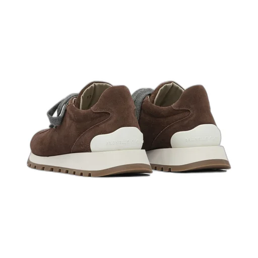 Brunello Cucinelli Round-Toe Lace-Up Trainers