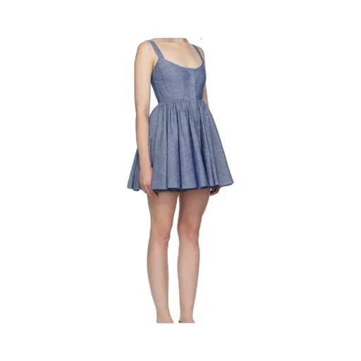 AlaÏA Chambray Skater Dress