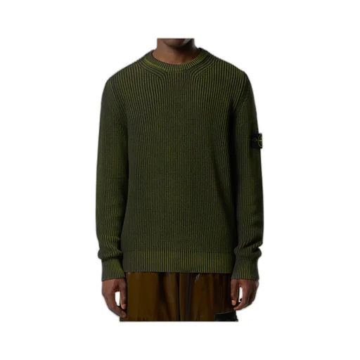 Stone Island Logo Patch Knitted Jumper