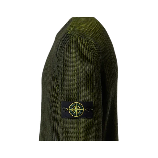 Stone Island Logo Patch Knitted Jumper