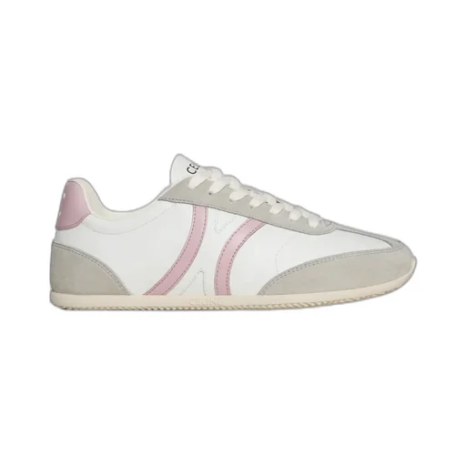 Celine Jogger Low Lace-Up Sneaker In Calfskin & Suede Calfskin