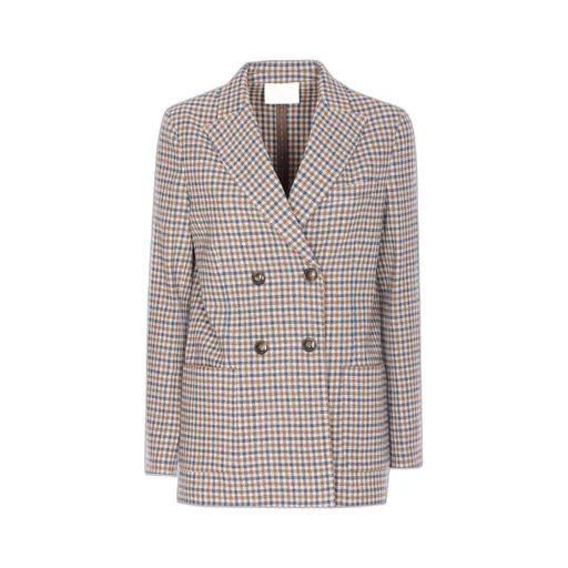 Circolo 1901 Double-Breasted Check Jacket