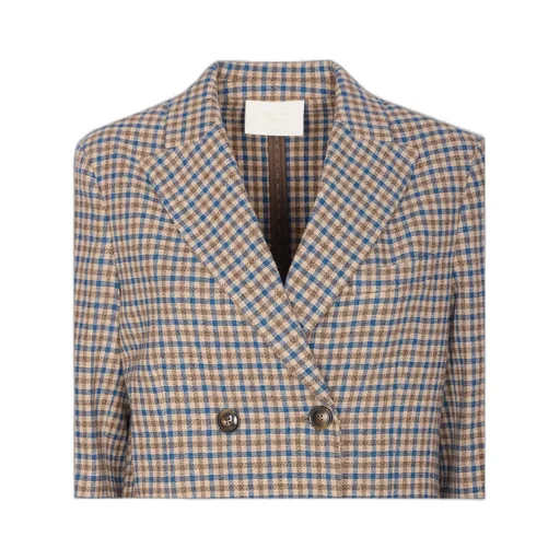Circolo 1901 Double-Breasted Check Jacket