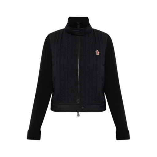 Moncler Grenoble High Neck Quilted Cardigan