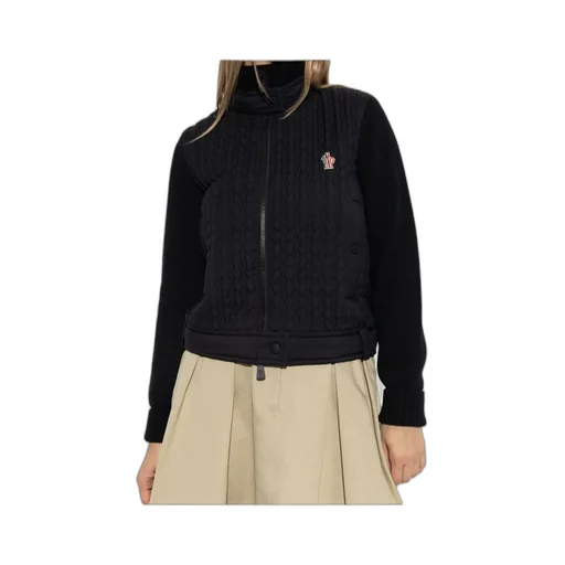 Moncler Grenoble High Neck Quilted Cardigan