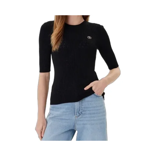 Ribbed Embellished Top