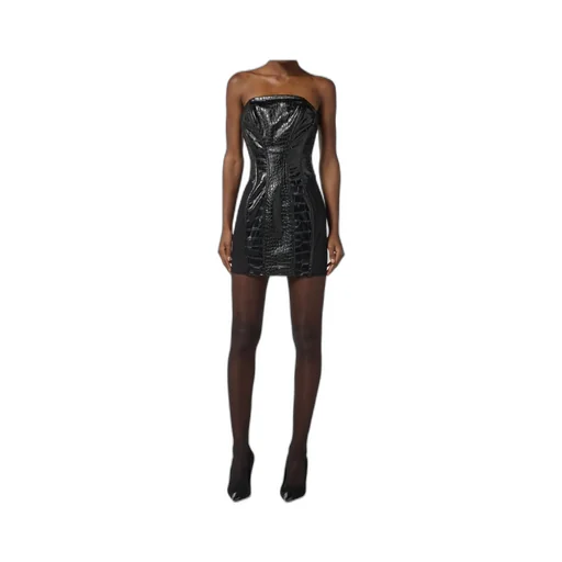 Crocodile-Print Mini Dress