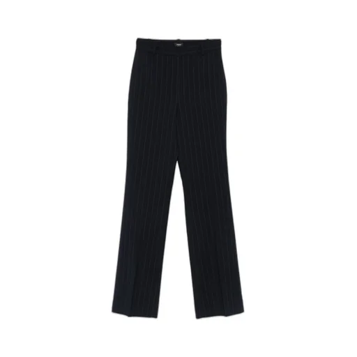 Pinstripe-Pattern Trousers