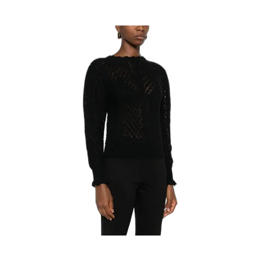 Diamond-Knit Crew-Neck Sweater