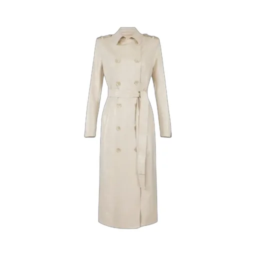 Elisabetta Franchi Embossed Trench Coat