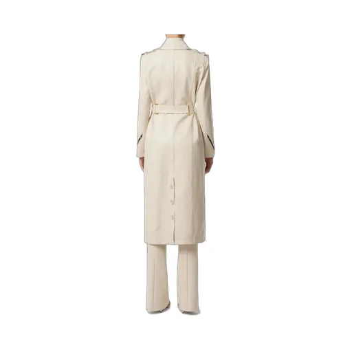 Elisabetta Franchi Embossed Trench Coat