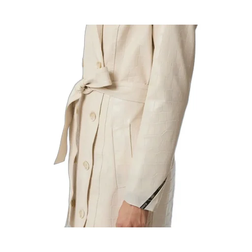 Elisabetta Franchi Embossed Trench Coat