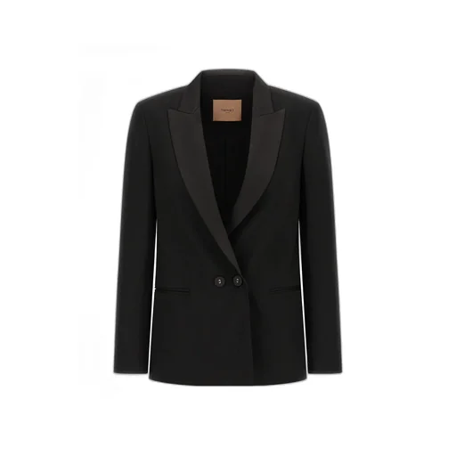 Twinset V-Neck Double-Breasted Blazer