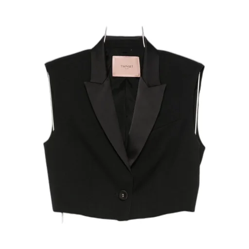 Twinset Cropped Sleeveless Vest