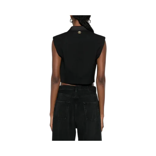 Twinset Cropped Sleeveless Vest