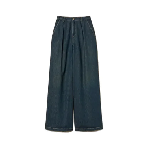 Pleat-Detail Jeans