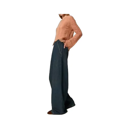 Pleat-Detail Jeans