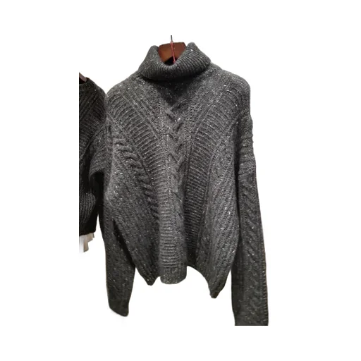 High-Neck Long-Sleeved Knitwear
