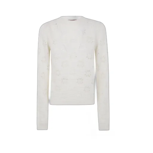 Twinset Floral-Pattern Crewneck Knitted Jumper