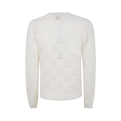 Twinset Floral-Pattern Crewneck Knitted Jumper