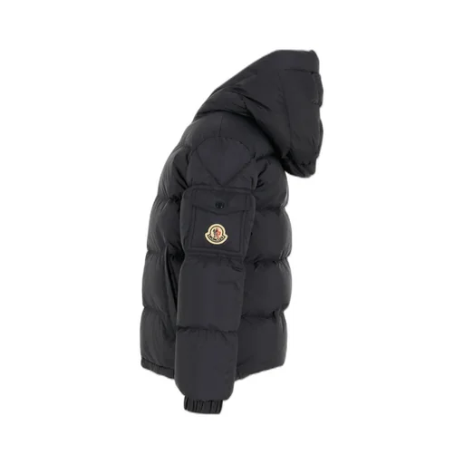 Moncler Enfant Logo Patch Hooded Padded Jacket
