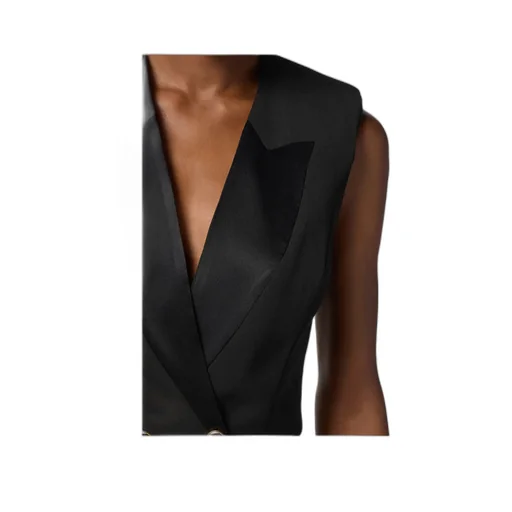 Satin Lapels Button Waistcoat