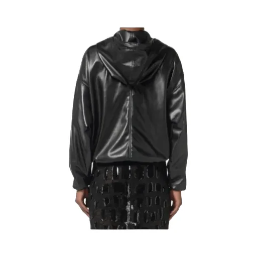 Elisabetta Franchi Textured Hooded Sweatshirt