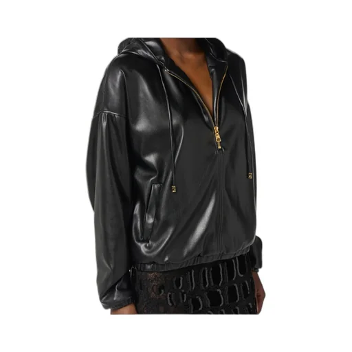Elisabetta Franchi Textured Hooded Sweatshirt