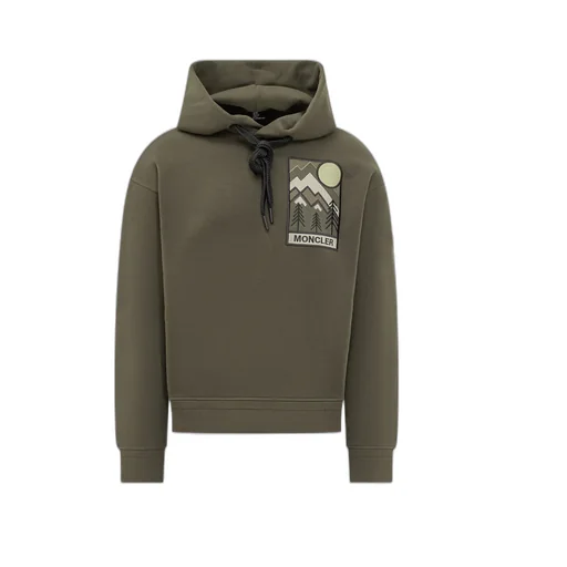 Moncler Grenoble Mountain Logo Drawstring Hoodie