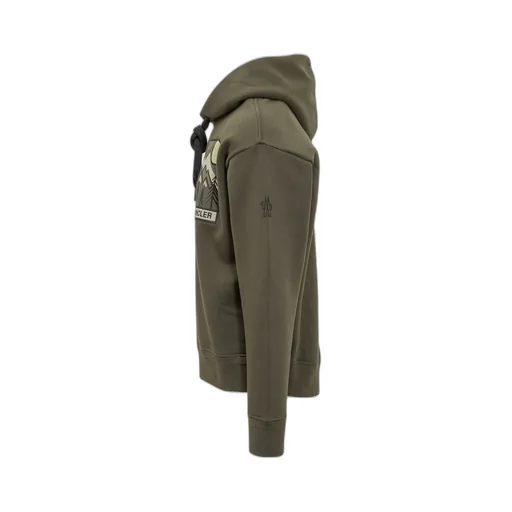 Moncler Grenoble Mountain Logo Drawstring Hoodie