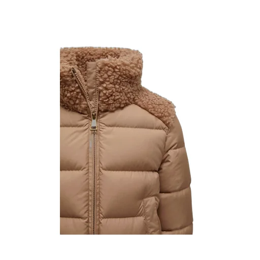 Moncler Enfant Vard Teddy-Trimmed Down Jacket