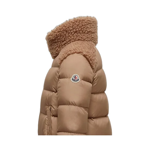 Moncler Enfant Vard Teddy-Trimmed Down Jacket