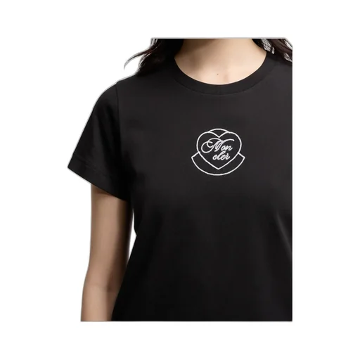 Moncler Logo Embroidered Crewneck T-Shirt