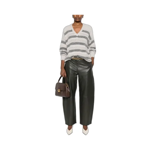 Twinset Striped V-Neck Jumper