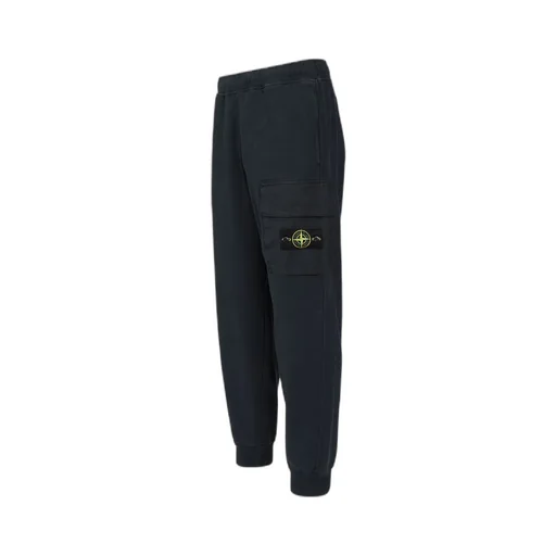 Stone Island Logo Patch Cuffed Hem Track Pants