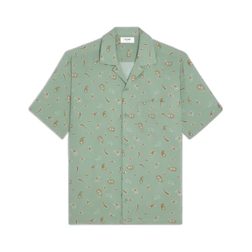 Bowling Shirt In Paisley Print Viscose