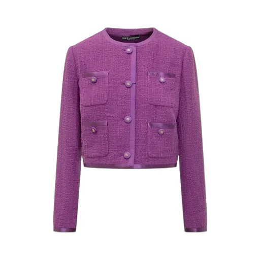 Dolce & Gabbana Pocket Detailed Cropped Jacket