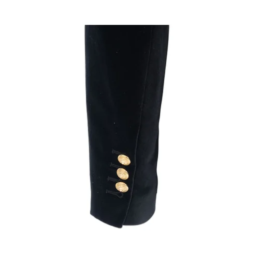 Velvet Gold-Button Jacket