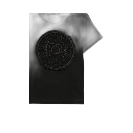 Balmain Kids Logo Patch Crewneck T-Shirt