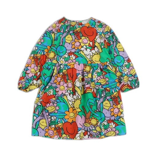 Stella Mccartney Kids Crewneck Graphic-Print Dress