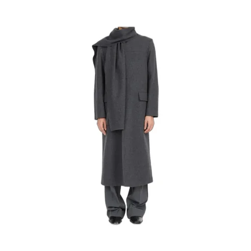 Mm6 Maison Margiela Scarf Detailed Coat