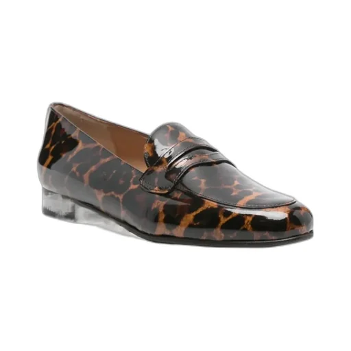 2100 Leopard-Print Penny Loafers