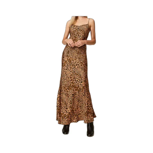 Leopard-Print Slip Dress