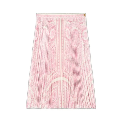 Versace Kids All-Over Printed Pleated Skirt